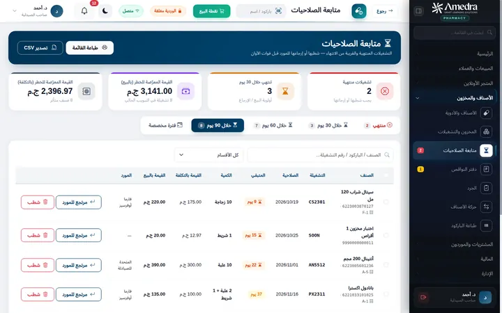 صلاحيات تحت السيطرة — برنامج أميدرا للصيدليات